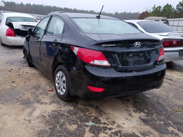 KMHCT4AE5GU158760 - 2016 HYUNDAI ACCENT SE BLACK photo 3