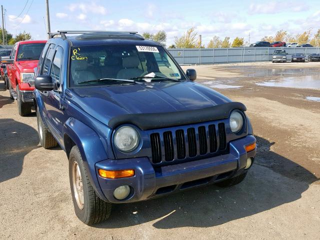 1J4GL58K03W614177 - 2003 JEEP LIBERTY LI BLUE photo 1