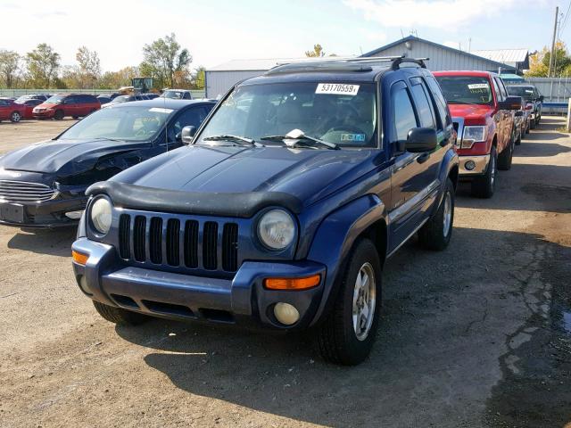 1J4GL58K03W614177 - 2003 JEEP LIBERTY LI BLUE photo 2