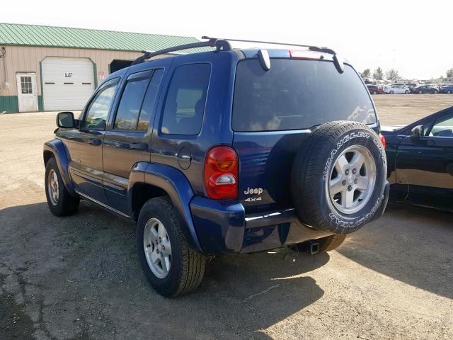 1J4GL58K03W614177 - 2003 JEEP LIBERTY LI BLUE photo 3