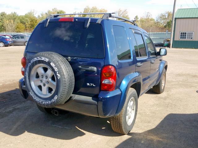 1J4GL58K03W614177 - 2003 JEEP LIBERTY LI BLUE photo 4