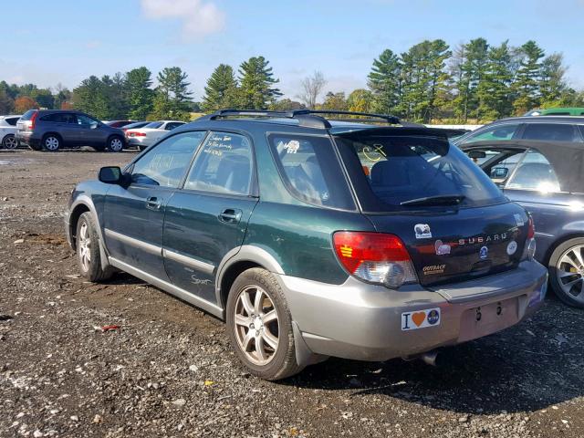 JF1GG68535G814192 - 2005 SUBARU IMPREZA OU GREEN photo 3