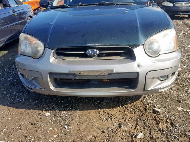 JF1GG68535G814192 - 2005 SUBARU IMPREZA OU GREEN photo 9