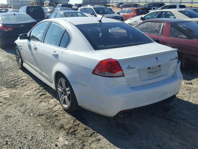 6G2ER57759L227943 - 2009 PONTIAC G8 WHITE photo 3