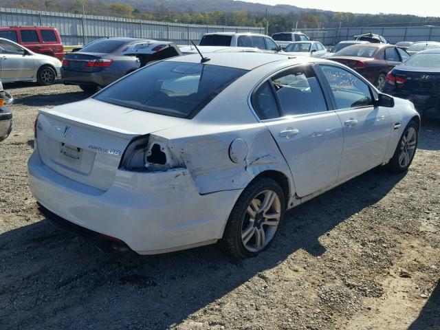 6G2ER57759L227943 - 2009 PONTIAC G8 WHITE photo 4