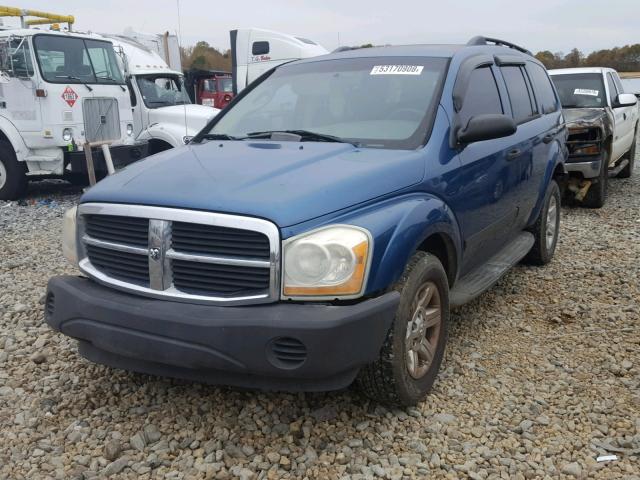 1D4HB38N55F553880 - 2005 DODGE DURANGO ST BLUE photo 2