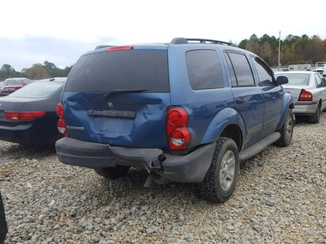 1D4HB38N55F553880 - 2005 DODGE DURANGO ST BLUE photo 4