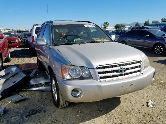 JTEGD21A730056586 - 2003 TOYOTA HIGHLANDER SILVER photo 1