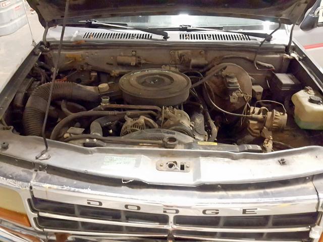 1B7GL23Y1MS215707 - 1991 DODGE DAKOTA SILVER photo 7