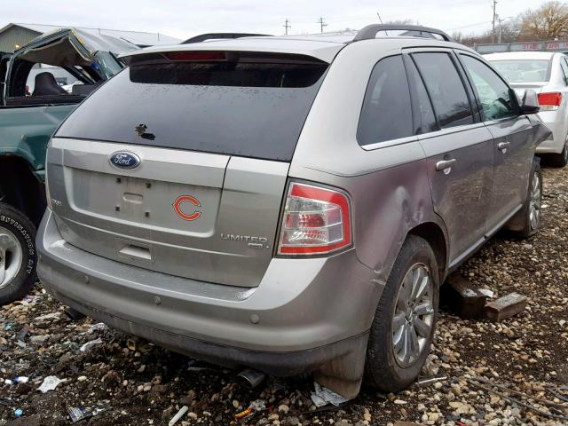 2FMDK49C58BA08391 - 2008 FORD EDGE LIMIT SILVER photo 4