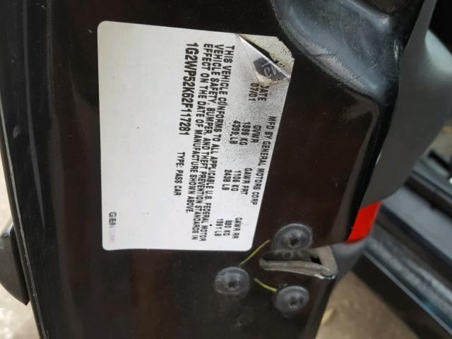 1G2WP52K62F117281 - 2002 PONTIAC GRAND PRIX შავი ფოტო 10