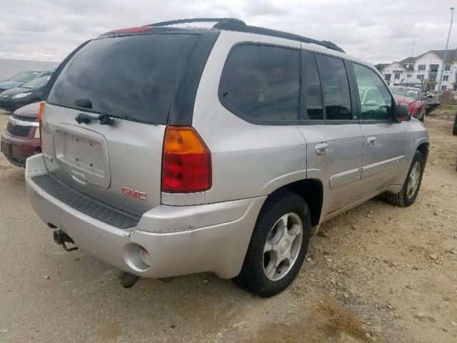 1GKDT13S942182114 - 2004 GMC ENVOY SILVER photo 4