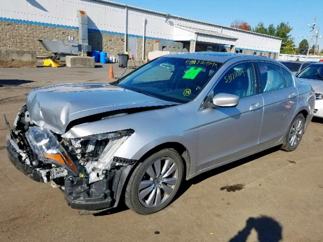 1HGCP2F87CA136594 - 2012 HONDA ACCORD EXL SILVER photo 2