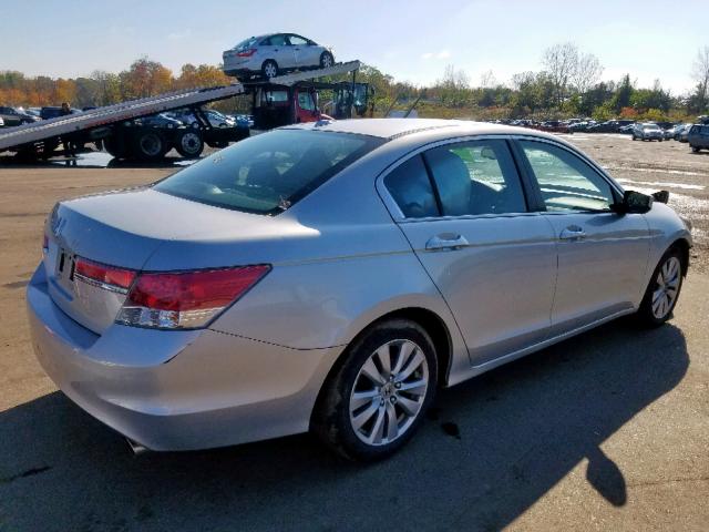 1HGCP2F87CA136594 - 2012 HONDA ACCORD EXL SILVER photo 4