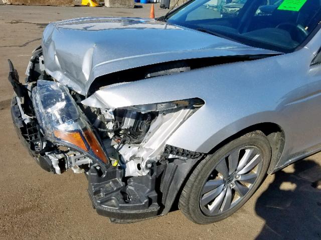 1HGCP2F87CA136594 - 2012 HONDA ACCORD EXL SILVER photo 9