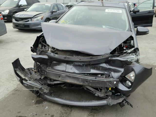 JTDKDTB38D1038629 - 2013 TOYOTA PRIUS C GRAY photo 9