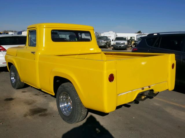 F10C9R16815 - 1959 FORD PICKUP YELLOW photo 3