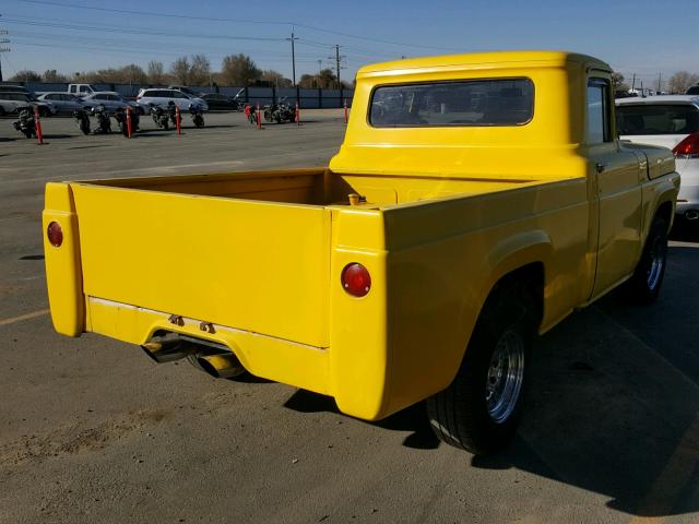 F10C9R16815 - 1959 FORD PICKUP YELLOW photo 4