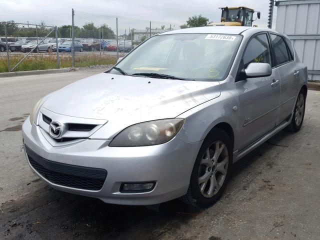 JM1BK343881112656 - 2008 MAZDA 3 HATCHBAC SILVER photo 2