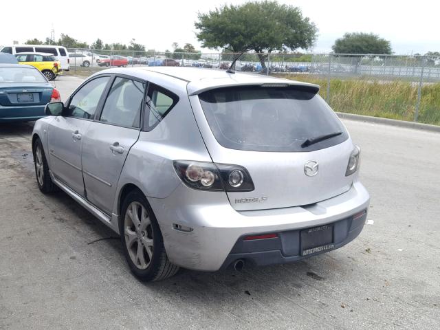 JM1BK343881112656 - 2008 MAZDA 3 HATCHBAC SILVER photo 3