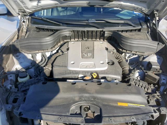 JNKAJ09E38M306323 - 2008 INFINITI EX35 BASE SILVER photo 7