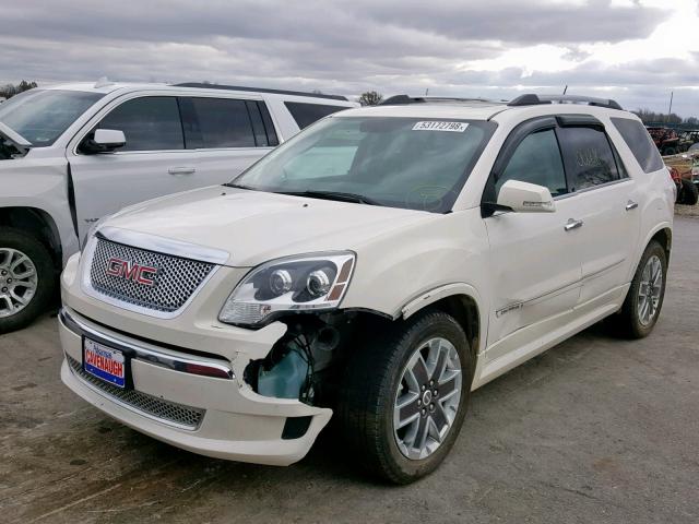 1GKKRTED6CJ394120 - 2012 GMC ACADIA DEN WHITE photo 2