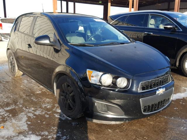 1G1JA6SH2C4100839 - 2012 CHEVROLET SONIC LS BLACK photo 1