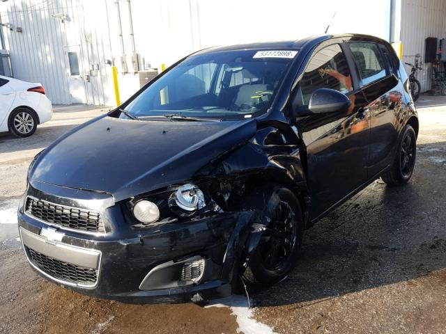 1G1JA6SH2C4100839 - 2012 CHEVROLET SONIC LS BLACK photo 2