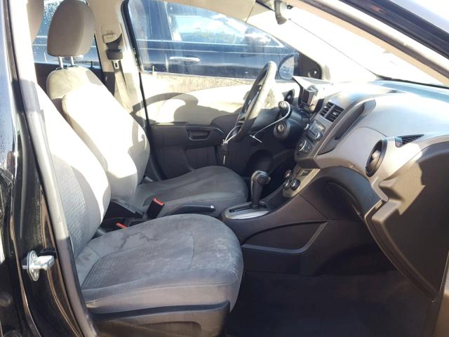 1G1JA6SH2C4100839 - 2012 CHEVROLET SONIC LS BLACK photo 5