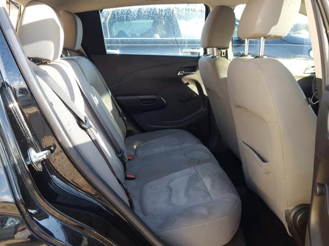 1G1JA6SH2C4100839 - 2012 CHEVROLET SONIC LS BLACK photo 6