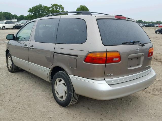 4T3ZF13C5XU137653 - 1999 TOYOTA SIENNA LE BROWN photo 3