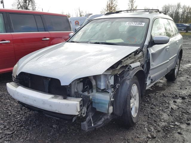 4S4BP62C657357434 - 2005 SUBARU LEGACY OUT SILVER photo 2