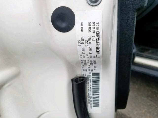 1J4RG4GK4AC157008 - 2010 JEEP COMMANDER თეთრი ფოტო 10