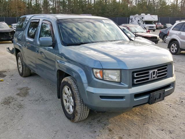 2HJYK16567H501305 - 2007 HONDA RIDGELINE BLUE photo 1