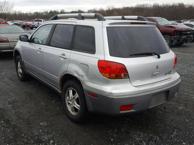 JA4LZ31G33U070499 - 2003 MITSUBISHI OUTLANDER SILVER photo 3