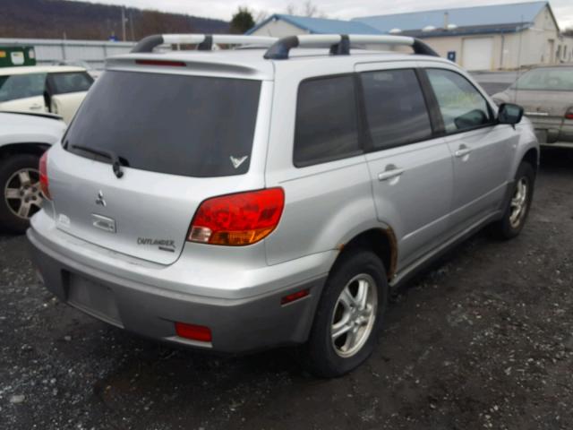 JA4LZ31G33U070499 - 2003 MITSUBISHI OUTLANDER SILVER photo 4