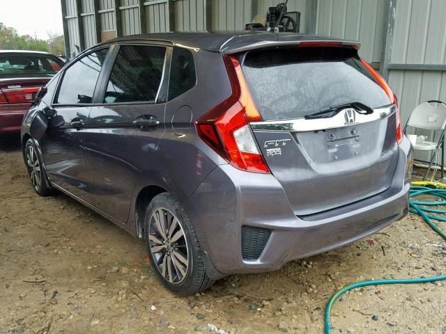 3HGGK5H8XFM748990 - 2015 HONDA FIT EX GRAY photo 3