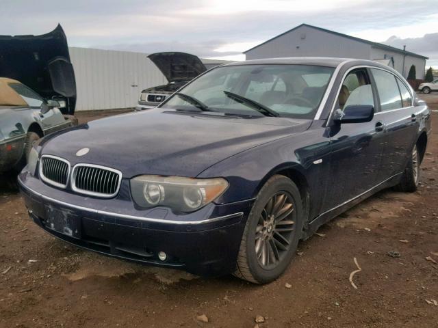 WBAGN63423DR16285 - 2003 BMW 745 LI BLUE photo 2