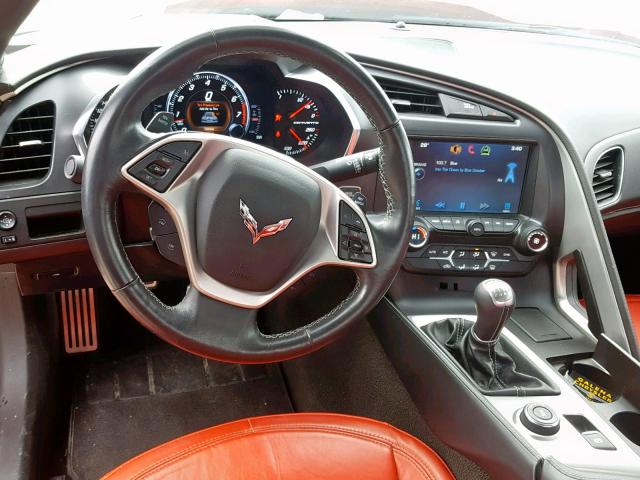 1G1YA3D78E5133522 - 2014 CHEVROLET CORVETTE S RED photo 9