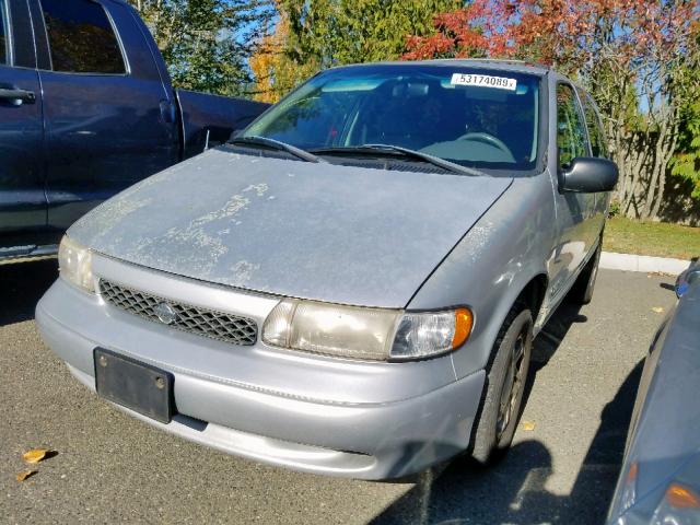 4N2ZN1116WD823102 - 1998 NISSAN QUEST XE SILVER photo 2