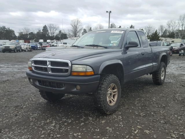 1D7HG32N54S687193 - 2004 DODGE DAKOTA SPO GRAY photo 2