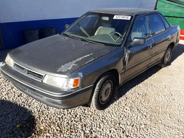 JF1BC6321LB615669 - 1990 SUBARU LEGACY L GRAY photo 2