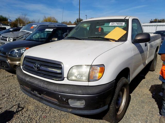 5TBJN32142S261251 - 2002 TOYOTA TUNDRA WHITE photo 2