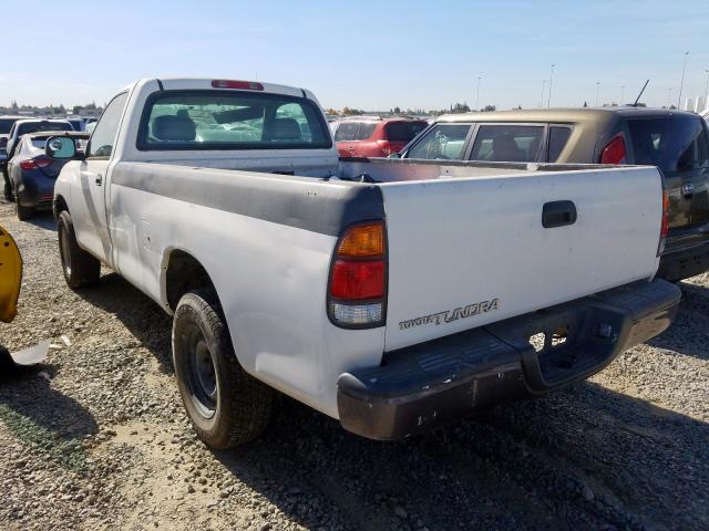 5TBJN32142S261251 - 2002 TOYOTA TUNDRA WHITE photo 3