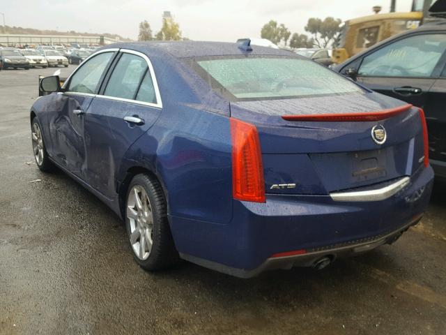 1G6AB5RX6D0157150 - 2013 CADILLAC ATS LUXURY BLUE photo 3