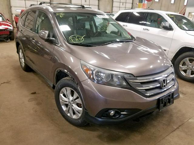 5J6RM4H74CL039899 - 2012 HONDA CR-V EXL GRAY photo 1