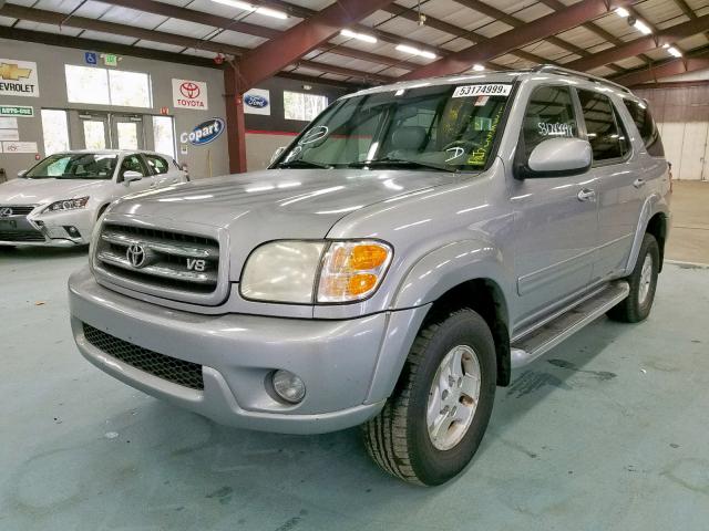 5TDBT48A52S097085 - 2002 TOYOTA SEQUOIA LI GRAY photo 2