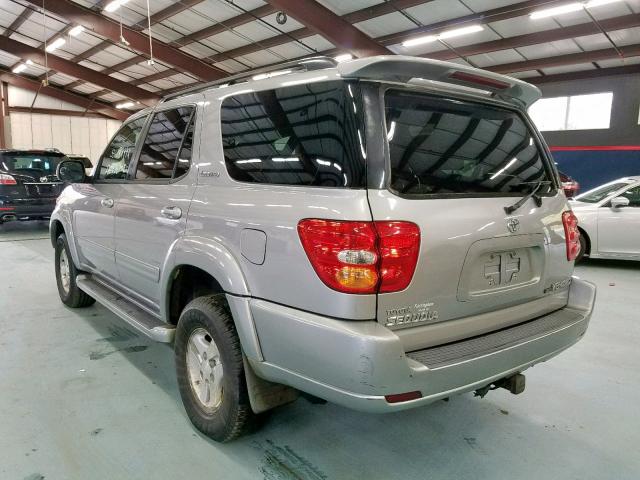 5TDBT48A52S097085 - 2002 TOYOTA SEQUOIA LI GRAY photo 3