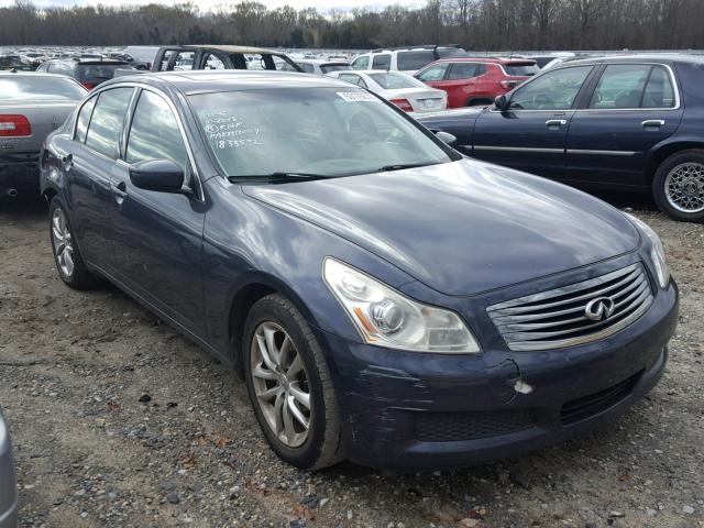 JNKCV61E09M012875 - 2009 INFINITI G37 BASE BLUE photo 1