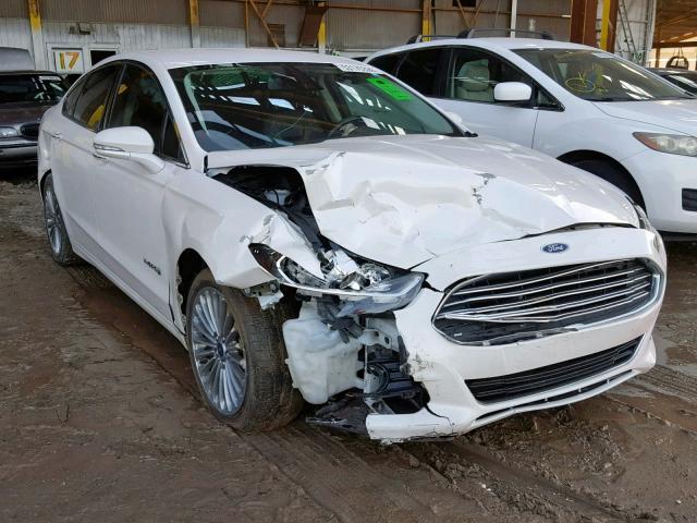 3FA6P0RU0DR277724 - 2013 FORD FUSION TIT WHITE photo 1